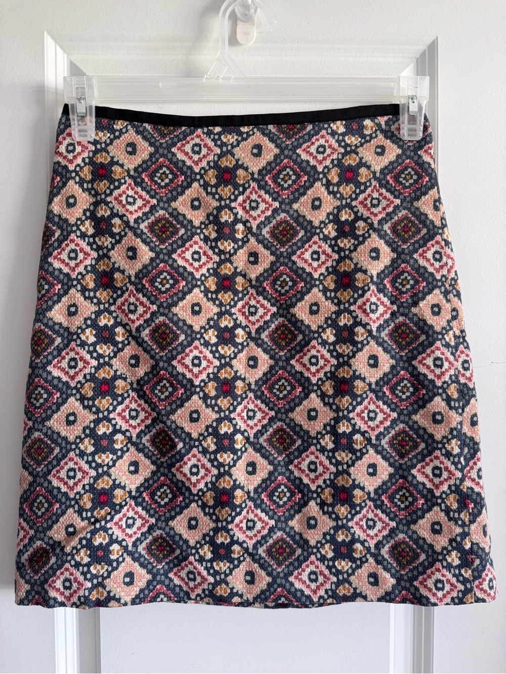 Ann Taylor LOFT Geometric Jacquard Straight Pencil Skirt